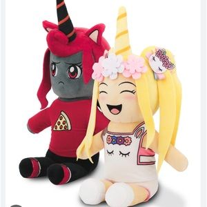 Roblox Merch-“I am Sanna & Moody” plushies.  Like new